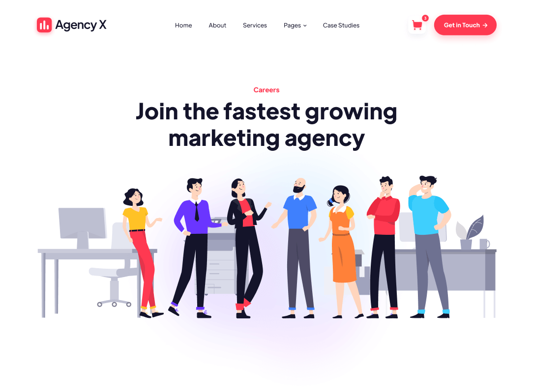 Careers - Agency X Webflow Template