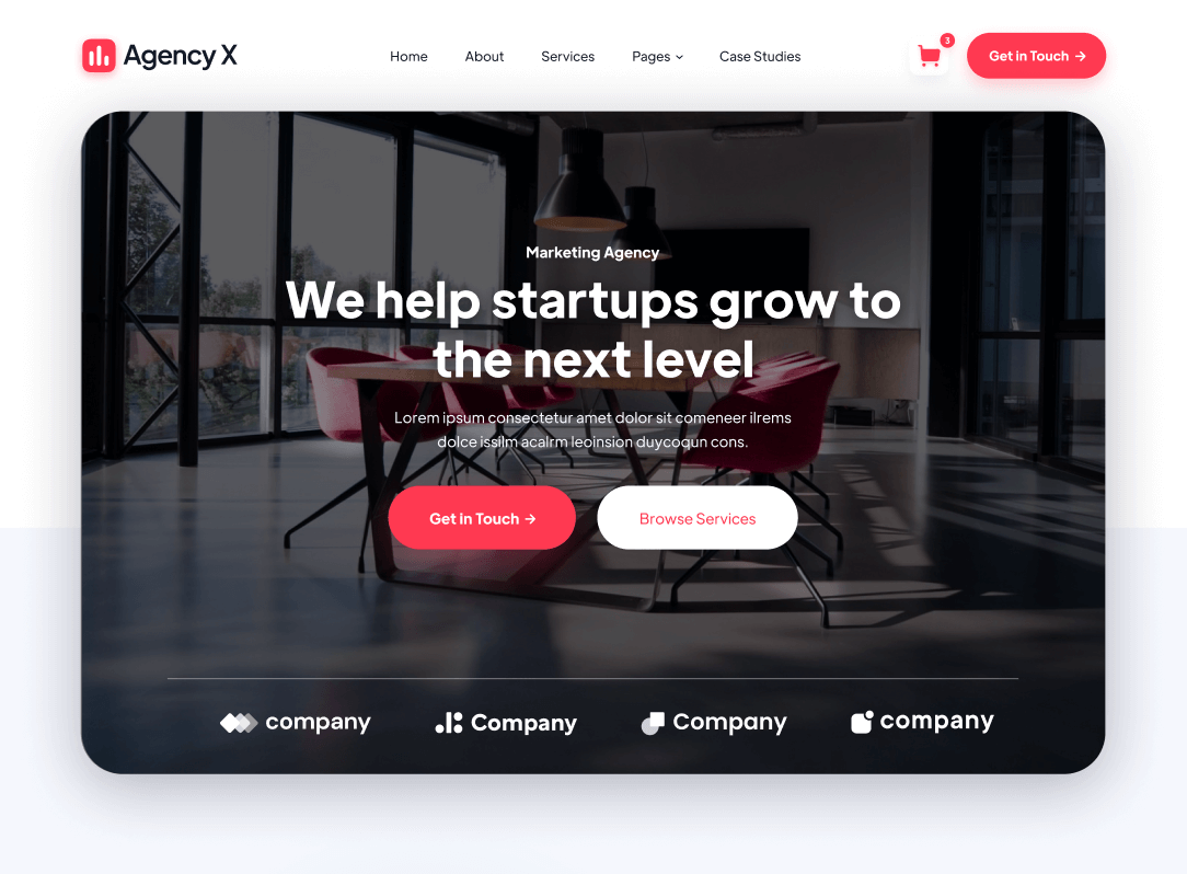 Home V3 - Agency X Webflow Template