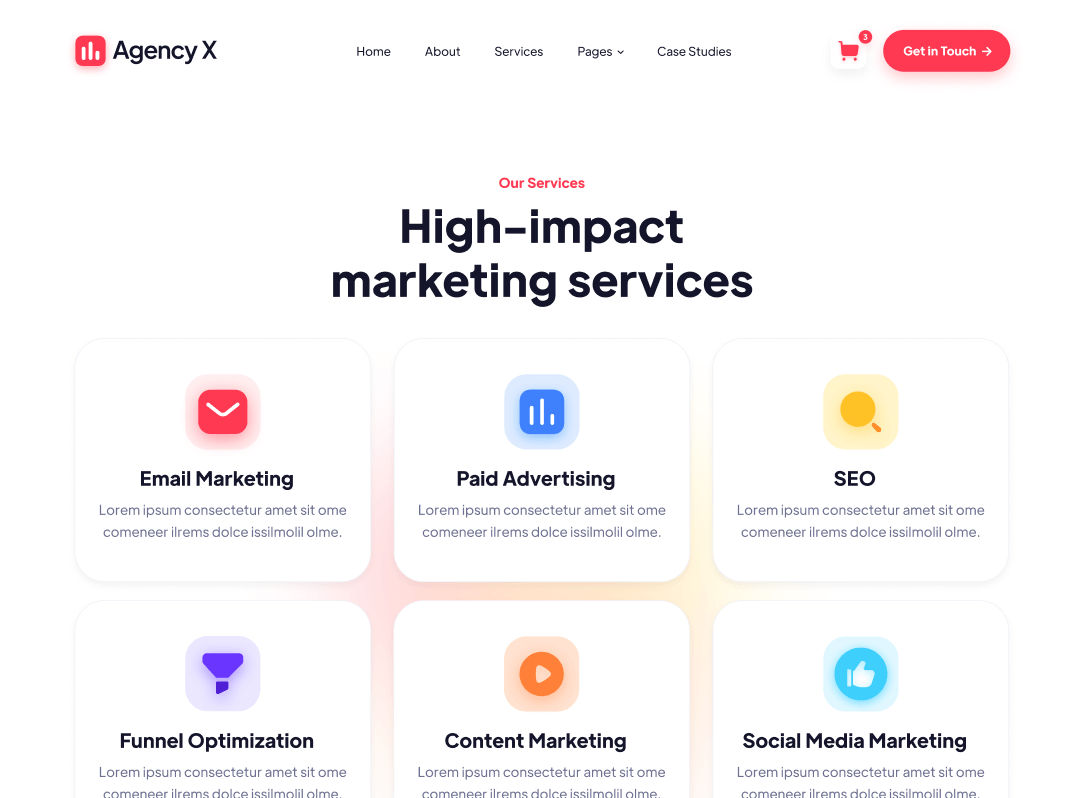 Services - Agency X Webflow Template